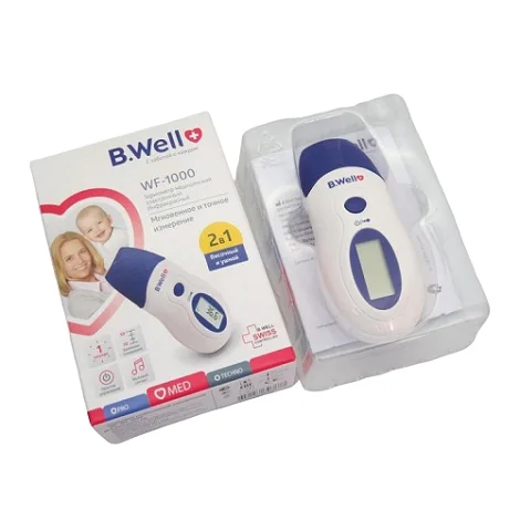 Б. Велл термометр WF-1000 инфракрасный лобный ушной для детей 2в1