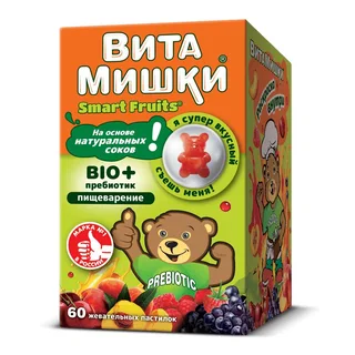 Витамишки Био+Пребиотики Пастилки Жевательные 60 шт