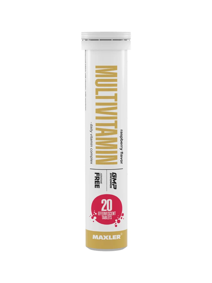 Мультивитамины Maxler Multivitamin комплекс витаминов 20 шипучих шт - Малина