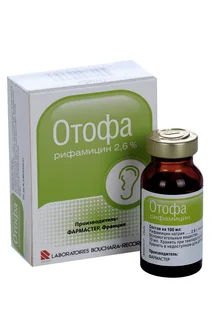 Отофа 2,6% 10 мл капли ушные