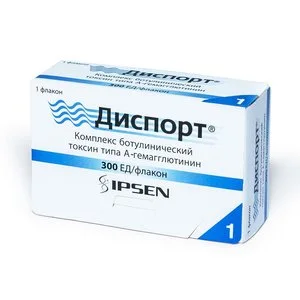 Диспорт лиоф. пригот. раствора в/м. п/к введ. 300 ЕД 1 шт