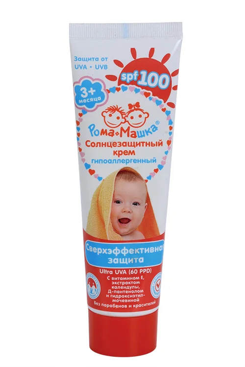 Крем детский Рома+Машка солнцезащитный SPF100 100 мл