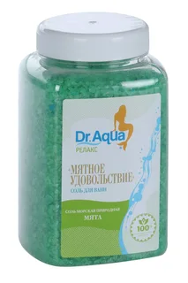 Соль для ванн Dr Aqua Релакс морская Мятное удовольствие мята, 750 г