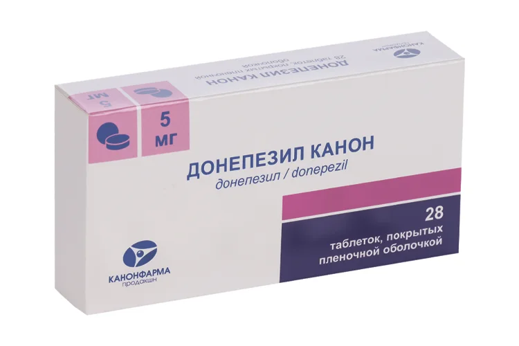 Донепезил Канон таблетки 5 мг 28 шт