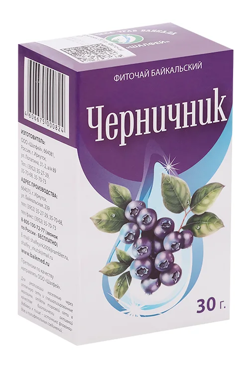Фиточай Байкальский Черничник 30 гр