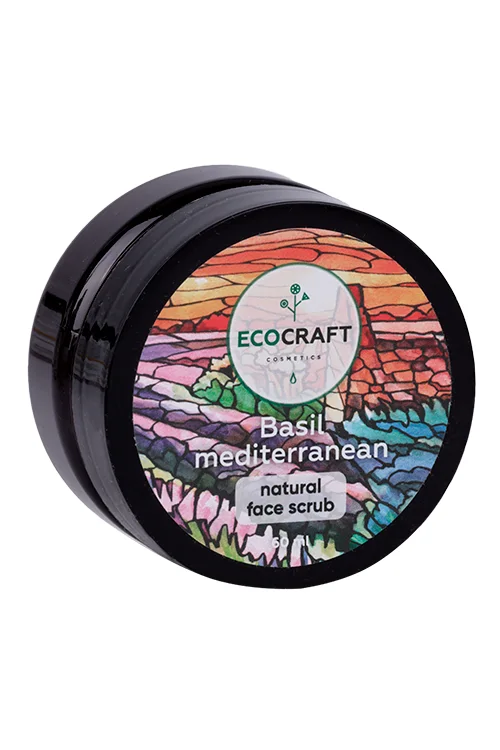 Скраб Ecocraft Натуральный Базилик средиземноморский для жир / проблем кожи лица 60 мл