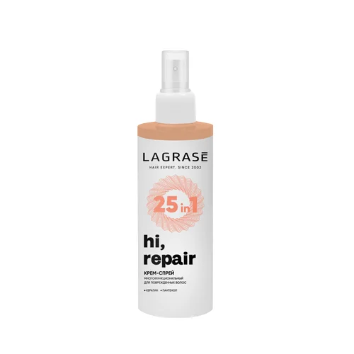 Крем-спрей La Grase hi, repair 25в1 для поврежд волос, 200 мл