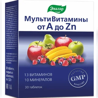Витаминно-минеральный комплекс от А до цинка таб. п/о 30 шт