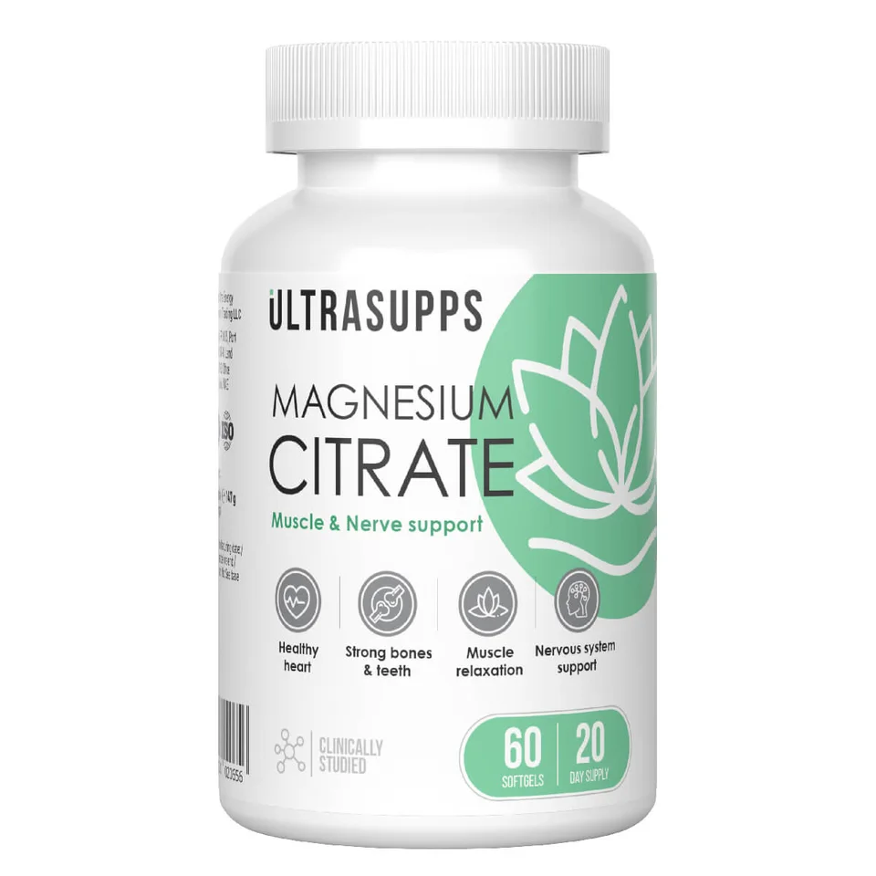 Цитрат магния 60 капсул Ultrasupps