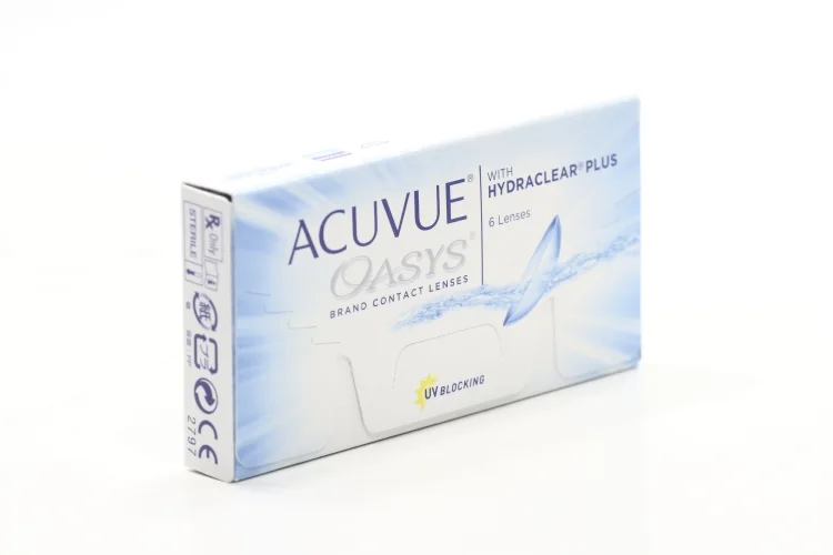 Контактные линзы Acuvue Oasys with hydraclear plus 6 линз R 8,4 D -1 2,00