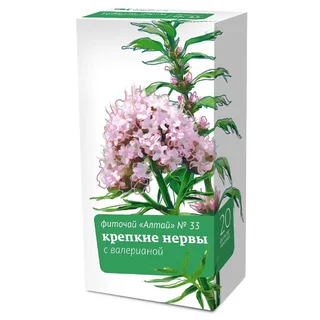 Фиточай Алтай №33 Крепкие Нервы С Валерианой Ф/П 2 гр 20 шт