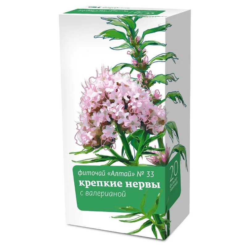 Фиточай Алтай №33 Крепкие Нервы С Валерианой Ф/П 2 гр 20 шт
