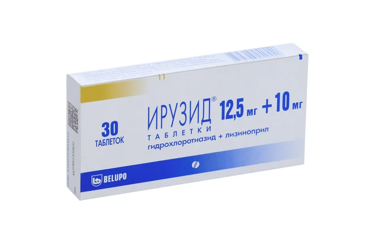 Ирузид таблетки 12.5+10 мг 30 шт