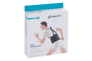 Корсет Orlett ортопедич для спины р XL черный