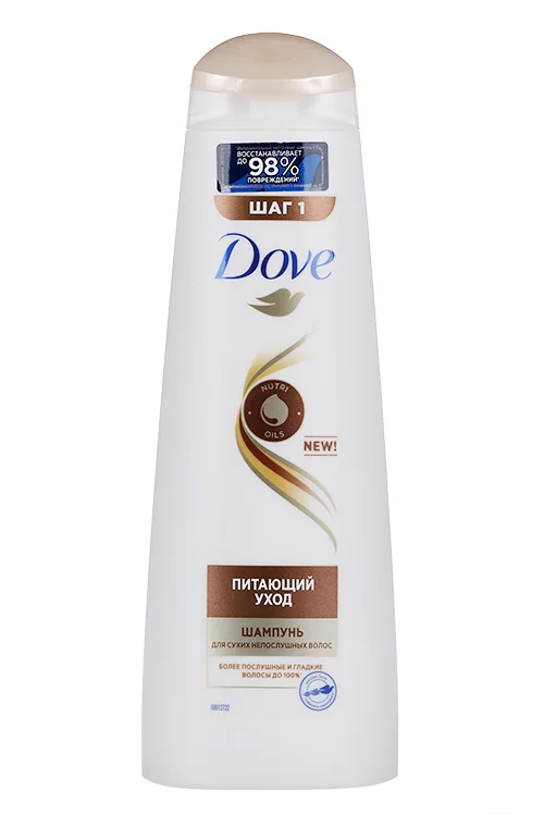 Шампунь Dove для сухих непослушных волос питающий уход 380 мл