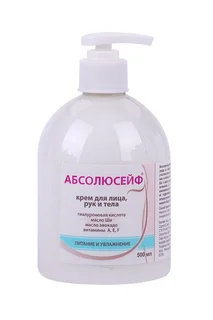 Крем Абсолюсейф профессиональный питание / увлажнение с дозатором для рук / тела 500 мл