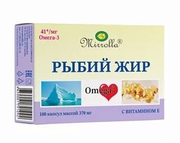 Рыбий жир Мирролла с витамином Е капс. 100 шт