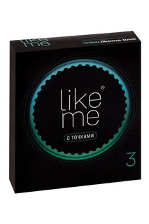 Презервативы Like ME с точками 3 шт
