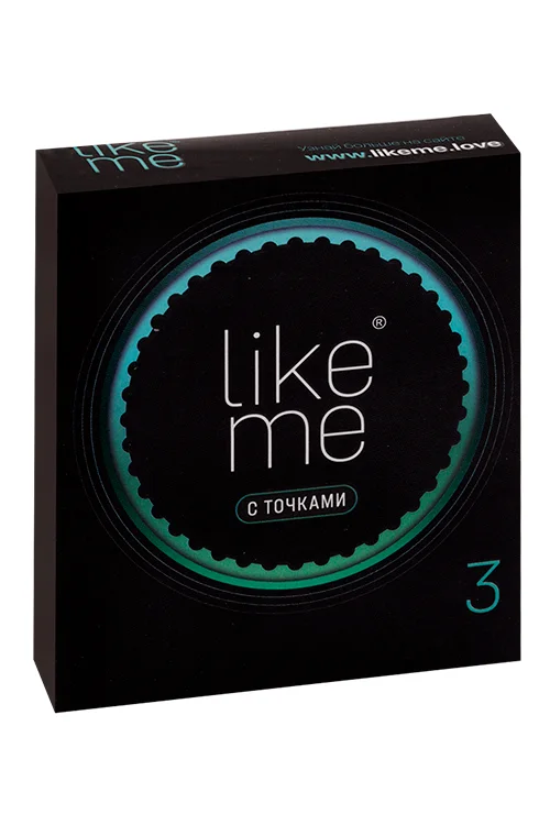 Презервативы Like ME с точками 3 шт