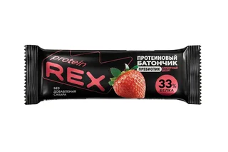 Батончик ProteinRex с высоким содержанием протеина клубничный десерт, 50 г