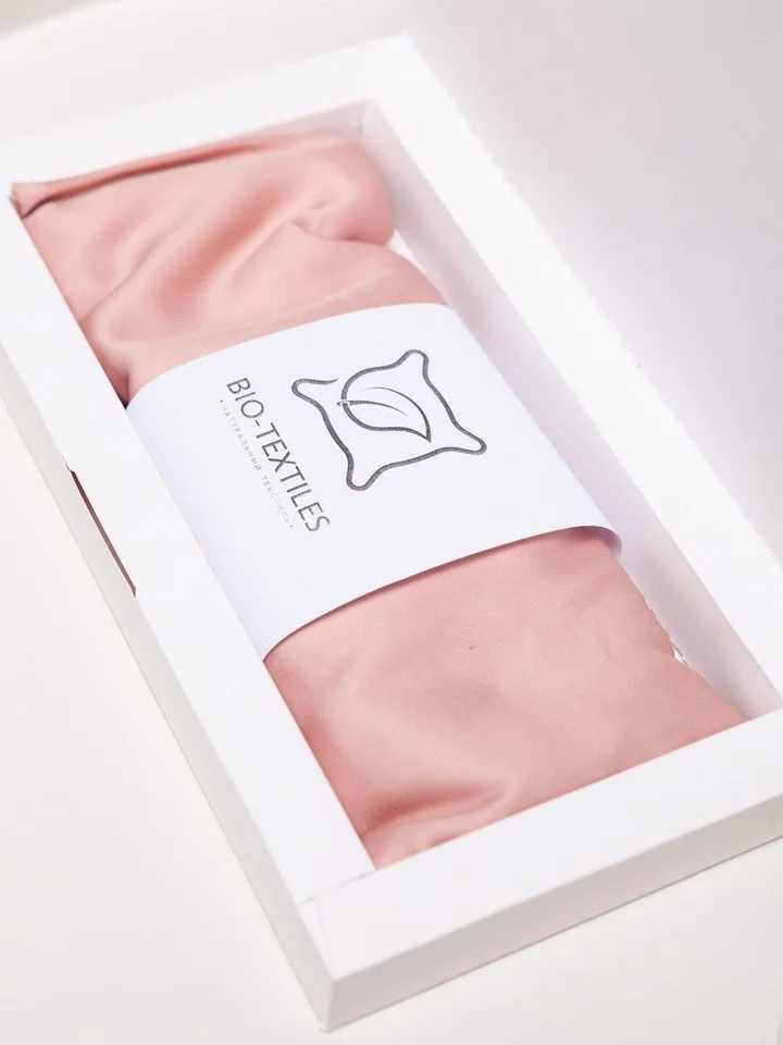 Накладка на глаза Meditation (Pink) ткань 100% хлопок наполнитель семя льна цветы лаванды