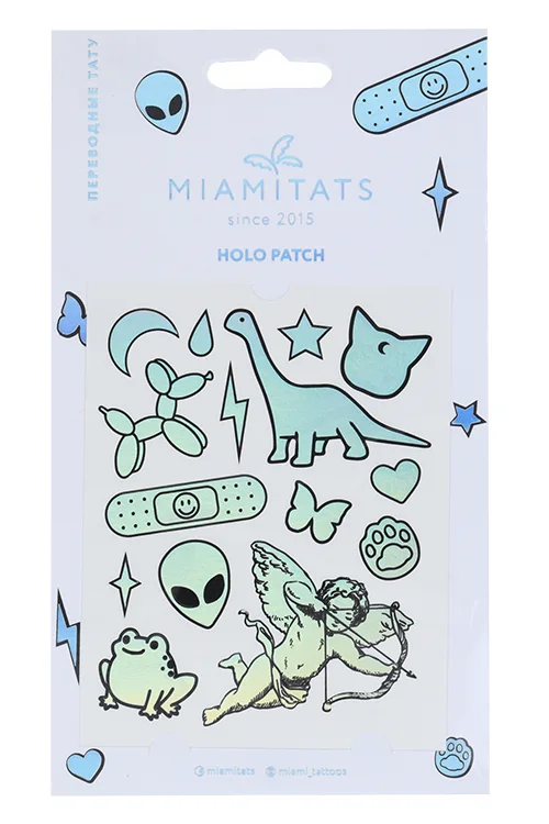 Тату переводные Miamitats Holo patch (middle) (0117)