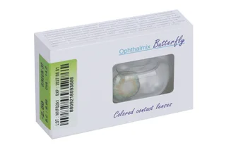 Контактные линзы цветные Офтальмикс Butterfly 3-Color зеленый D -2,5 DIA 14,2