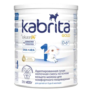 Смесь Кабрита Голд 1 на основе козьего молока от 0 до 6 мес. 400 гр