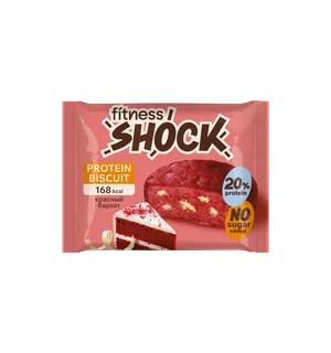 Изделие кондитерское неглазированное FitnesSHOCK "Рэд-велюр" протеиновое без сахара 40 гр
