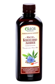 Масло конопляно-льняное Олеос 350 мл