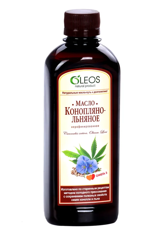 Масло конопляно-льняное Олеос 350 мл