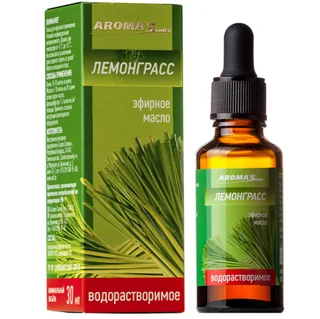 Масло AROMASaules эфирное водорастворимое лемонграсс 30 мл
