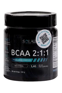 Bcaa 2:1:1 Solab без вкуса, 180 г, (30 порций)