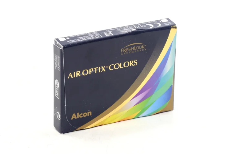 Линзы Alcon Air Optix Colors контакт цвет ежемес (диоптрия -1,75) 2 шт серебристый серый