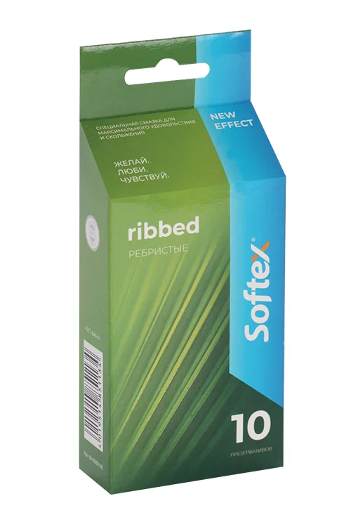 Презервативы Softex Ribbed ребристые 10 шт