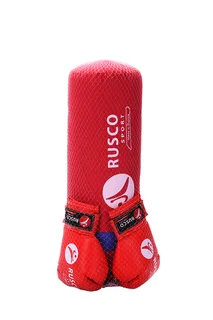 Набор боксерский для начинающих Rusco Sport мешок+перчатки цвет красный 6 OZ