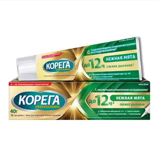 Корега Профешенл Нежная мята крем для фиксации зубных протезов 40 гр
