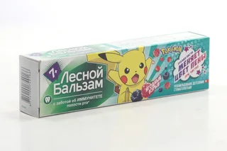 Зубная паста Лесной бальзам детская с 7 лет меняет цвет пены ягодный взрыв, 50 мл