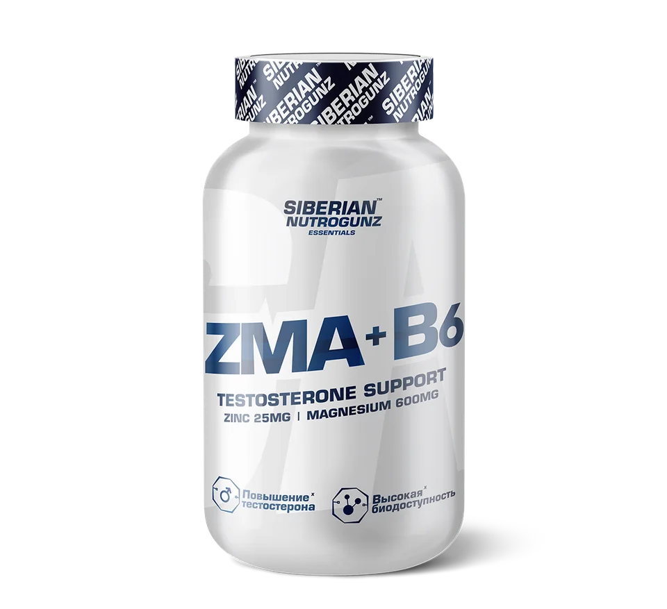 Siberian Nutrogunz "ZМА+В6" (ZMA) - 60 капсул 800 мг