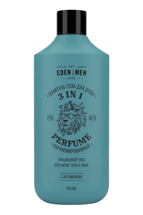 Шампунь-гель Eden For men 3в1 парфюмированный 250 мл