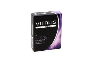 Презервативы Vitalis Premium Strong сверхпрочные ширина 53 мм 3 шт