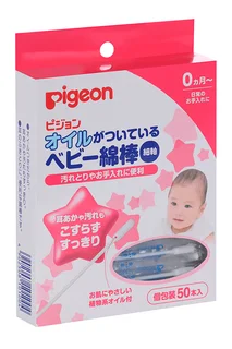 Ватные палочки Pigeon с масляной пропиткой 50 шт (33490047)