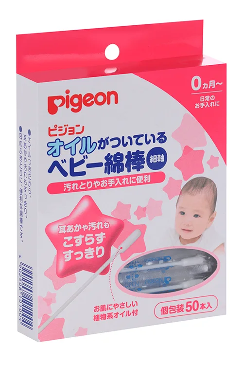 Ватные палочки Pigeon с масляной пропиткой 50 шт (33490047)