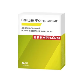 Глицин Форте таблетки 300 мг 60 шт