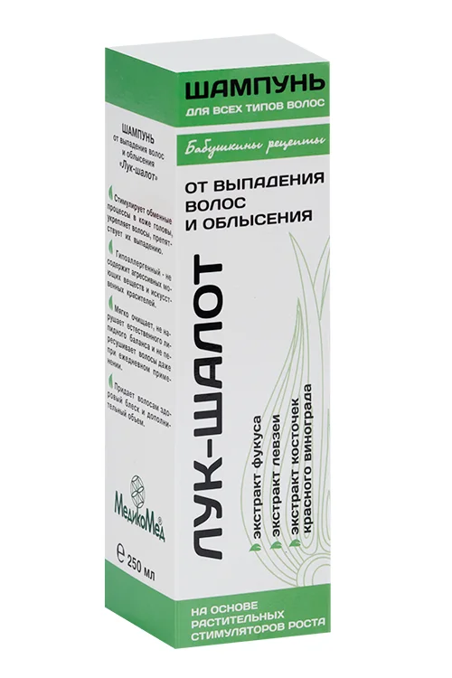 Шампунь Бабушкины рецепты Лук-шалот п/выпадения волос / облысения 250 мл