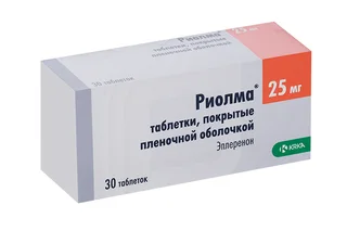 Риолма 25 мг 30 шт таблетки покрытые пленочной оболочкой