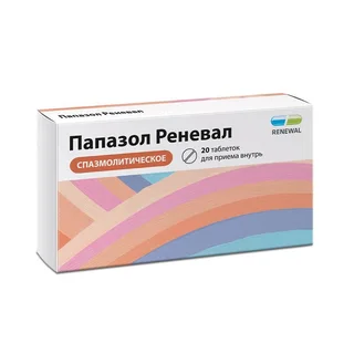 Папазол Реневал таблетки 30 мг+30 мг 20 шт