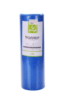 Роллер Sangh для йоги массажный 45×14 см цвет синий