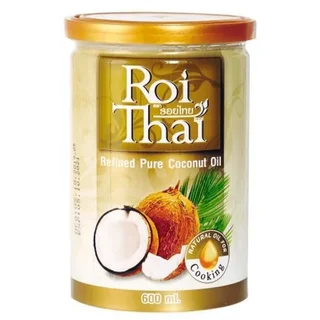 Рафинированное 100% кокосовое масло, 600 мл, Roi Thai