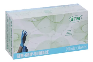 Перчатки SFM-Grip-Surface смотр / нитрил / неопудр / нестерил / синтетич / синие, 50 шт, пара размер М